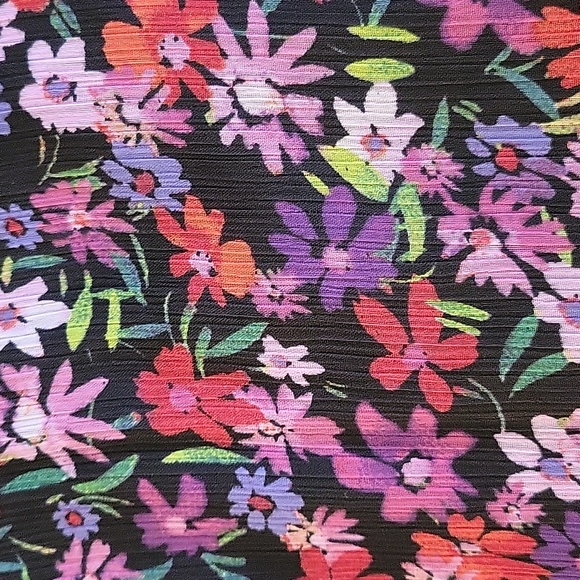 Calvin Klein Tie Beck Sleeveless Floral Print Trapeze Dress - Picture 5 of 7